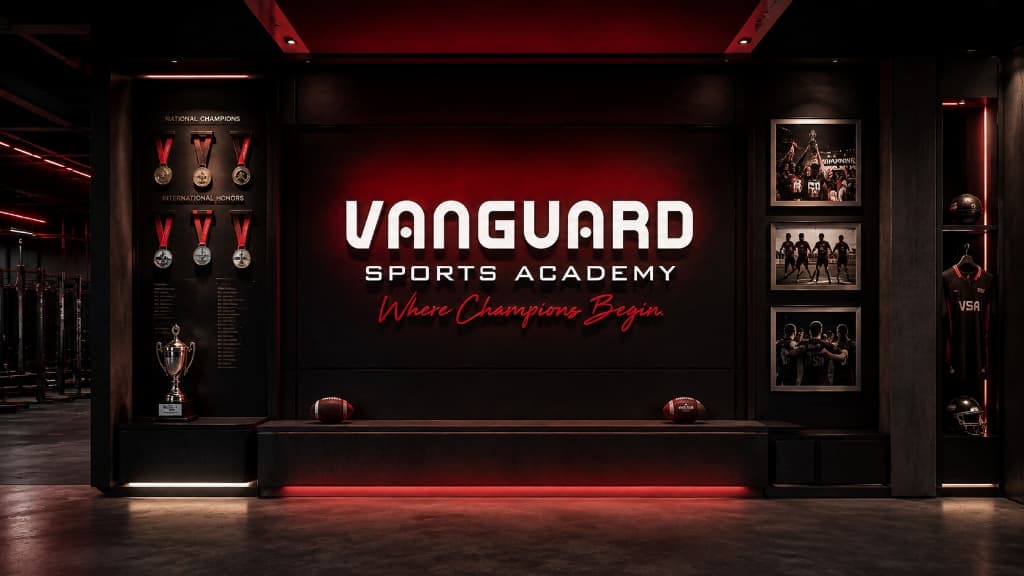 Vanguard Sports Academy Honors Display & HQ Facility